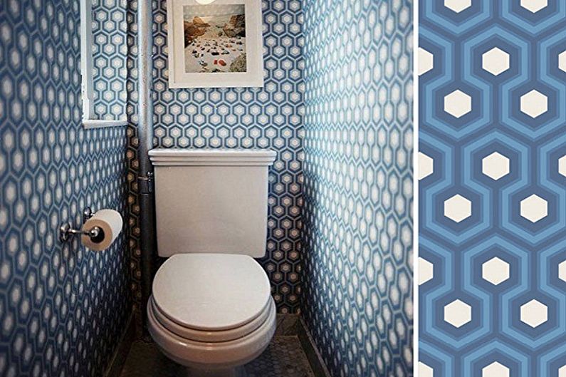 Design interior al toaletei din Hrușciov - fotografie