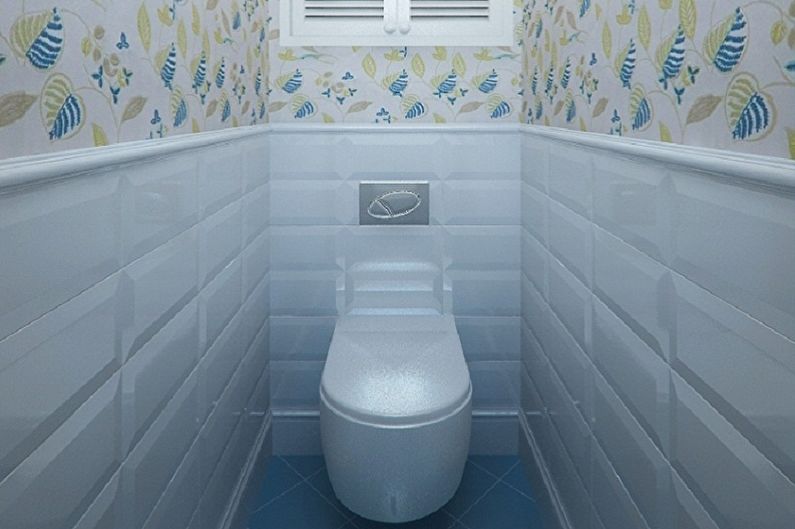 Tualetes interjera dizains Hruščovā - foto