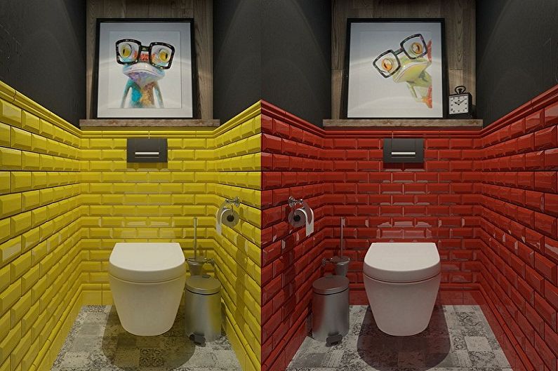 Innenarchitektur der Toilette in Chruschtschow - Foto