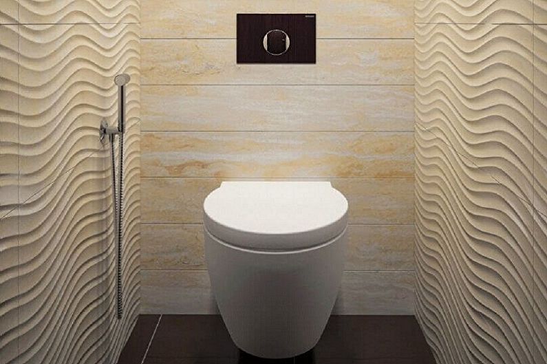 Návrh interiéru toalety v Chruščově - foto