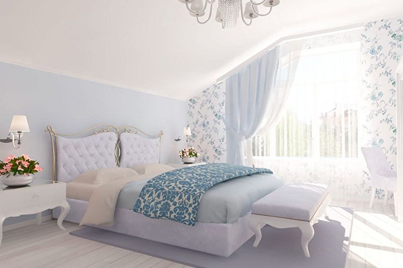 Attic Bedroom Design - Mga Solusyon sa Kulay