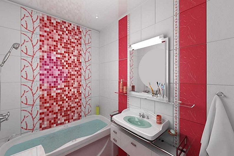 Vannas istabas dizains 5 kv.m. - krāsu risinājumi