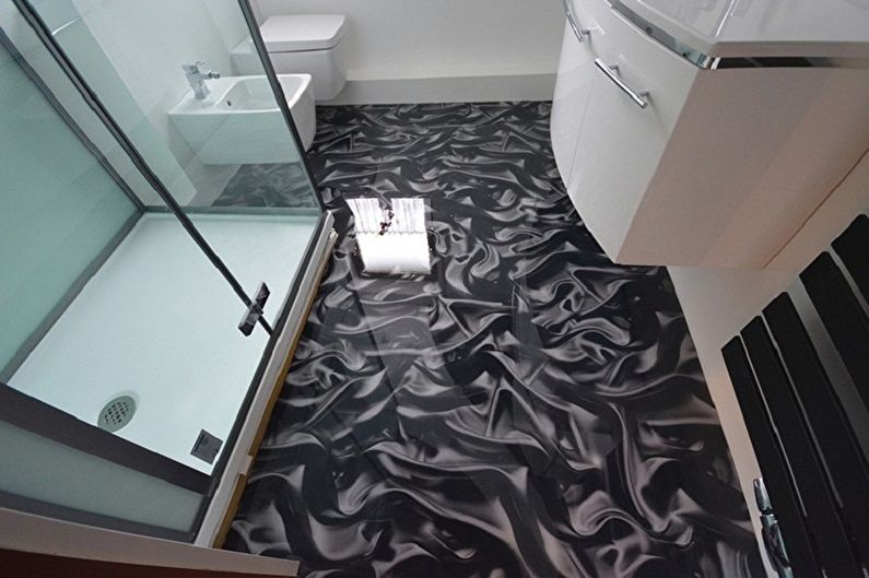 Diseño de baño de 5 m2. - acabado de piso