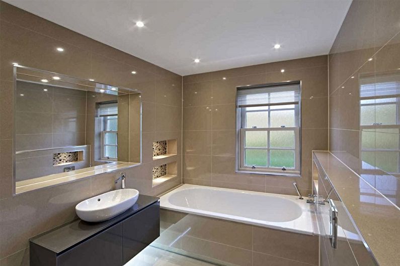 Design salle de bain 5 m2 - Éclairage et décoration