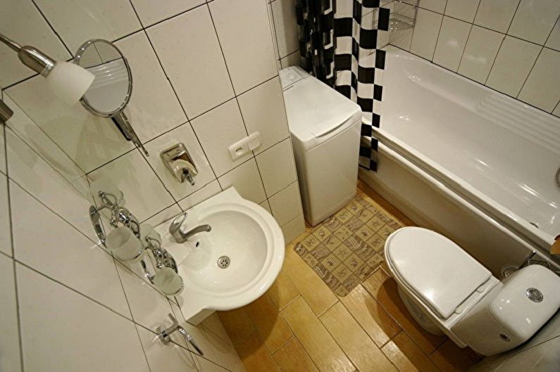 Vannas istabas interjers 5 kv.m platībā. - Foto