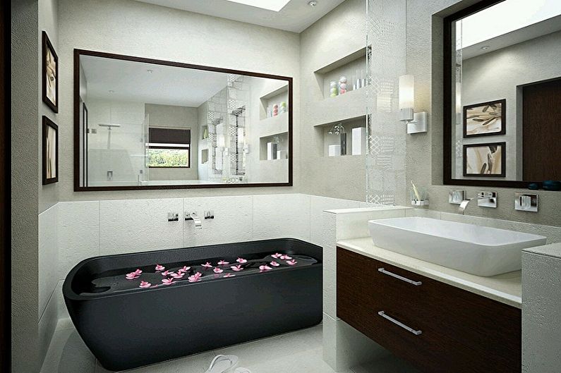 Интериорен дизайн на баня от 5 кв.м. - Снимка