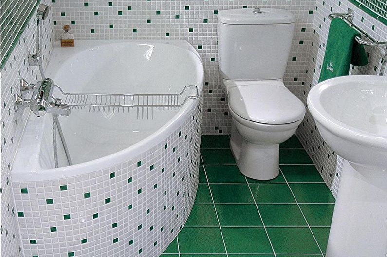 Ang disenyo ng panloob na banyo na 5 sq.m. - Larawan