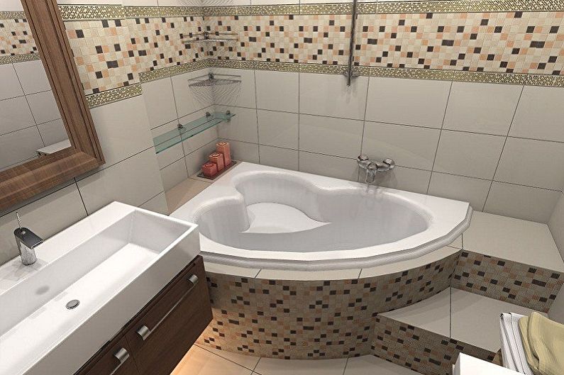 Aménagement intérieur d'une salle de bain de 5 m² - photo