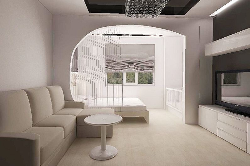 Idéias de design para arcos de drywall no interior - arcos que corrigem o espaço