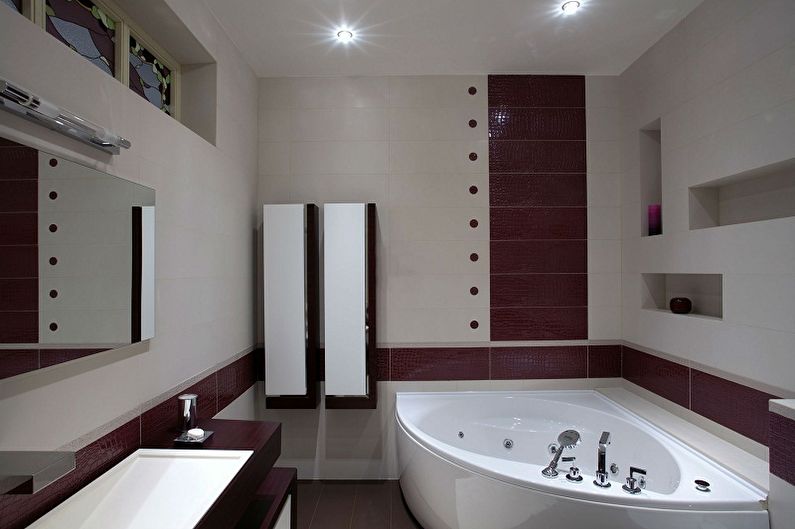 Kylpyhuoneen suunnittelu 6 neliömetriä - Putkityöt ja huonekalut