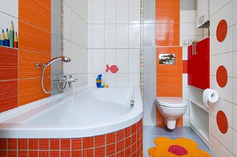 Návrh interiéru kúpeľne o výmere 6 m2. - Foto