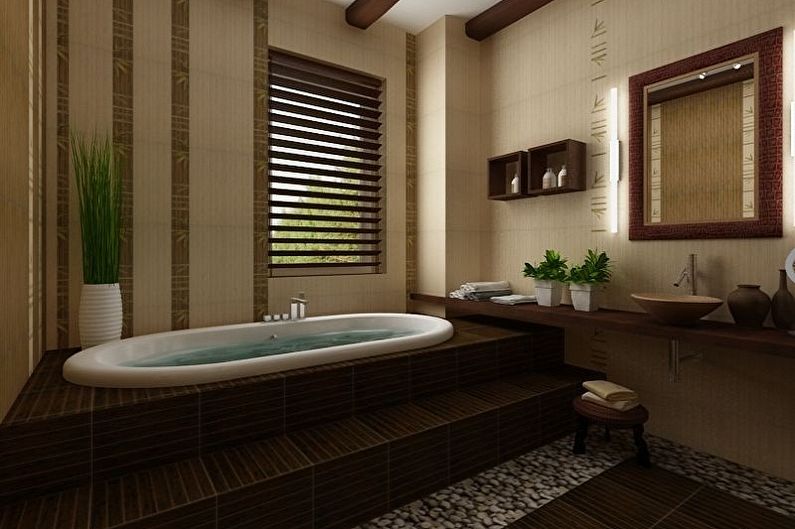 Interiørdesign på et bad på 6 kvm. - Foto