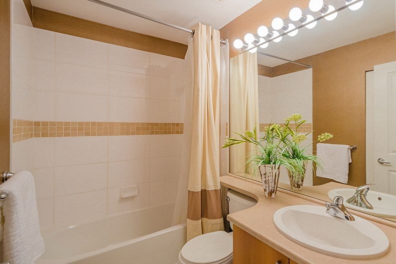 Mažo vonios kambario dizainas - spalvų sprendimai