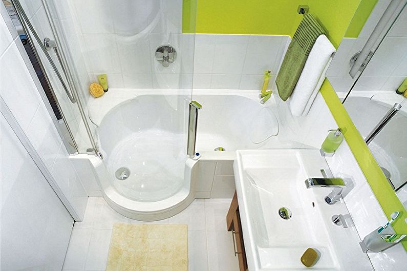 Design de interiores de uma pequena casa de banho - foto