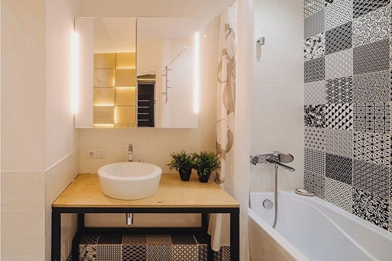 Design interiéru malé koupelny - foto