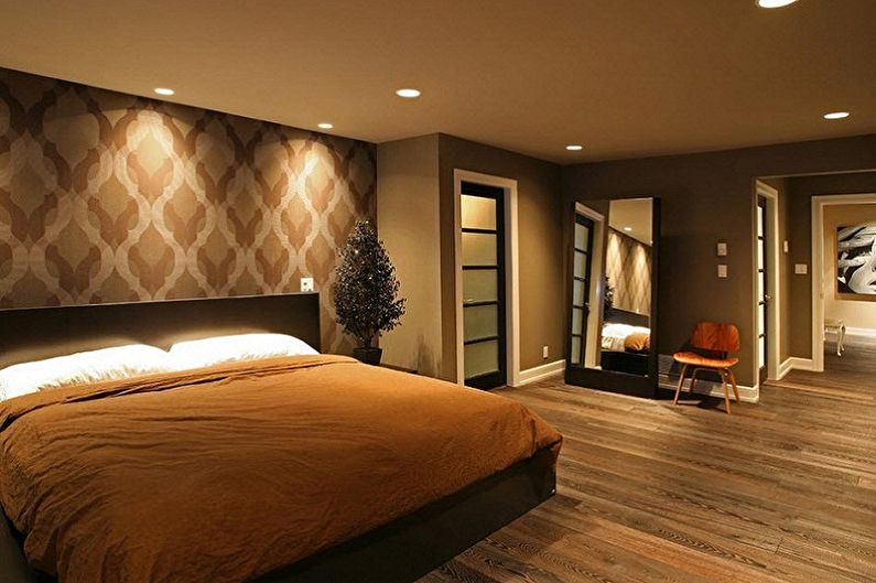 Braune Tapete für das Schlafzimmer - Tapetenfarbe für das Schlafzimmer