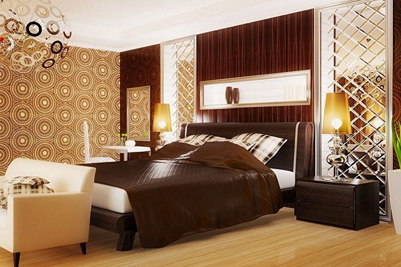 Papel tapiz marrón para el dormitorio - Color del papel tapiz para el dormitorio