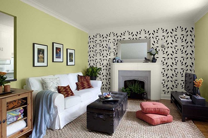 Dzīvojamās istabas tapetes krāsa - pamata izvēles kritēriji