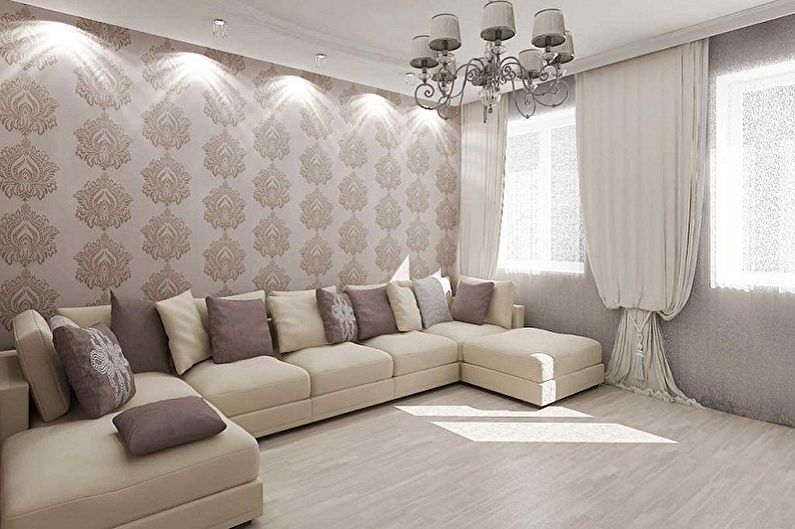 Barva tapety obývacího pokoje - základní kritéria výběru