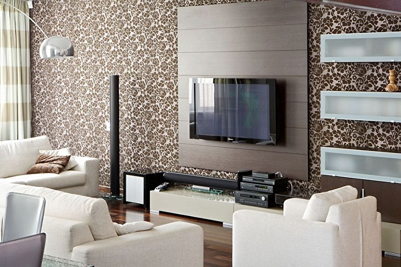 Kulay ng Wallpaper para sa Living Room - Mga Uri ng Wallpaper