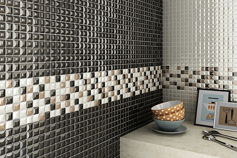 Mozaická kuchyňská zástěra - foto