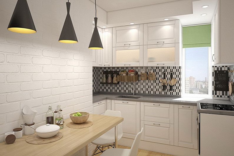 Design d'intérieur de cuisine 4 m² - photo