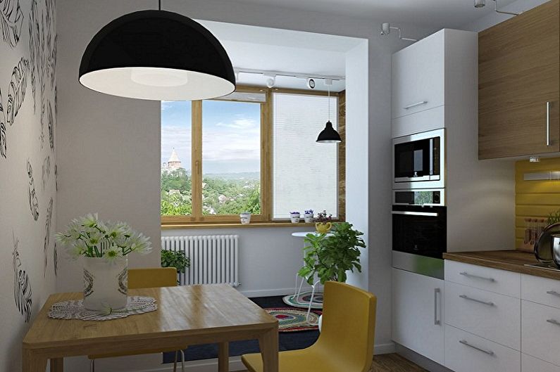Дизајн ентеријера кухиње 4 м² - Пхото