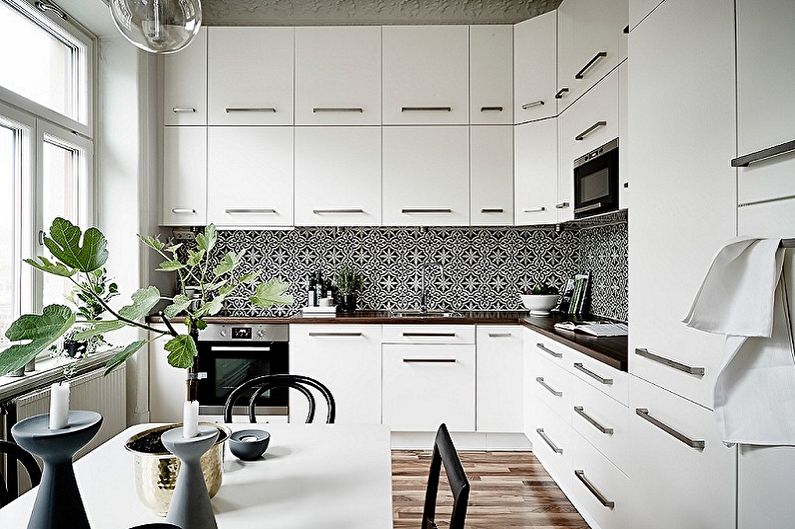 Design de interiores de cozinha 4 m² - Foto
