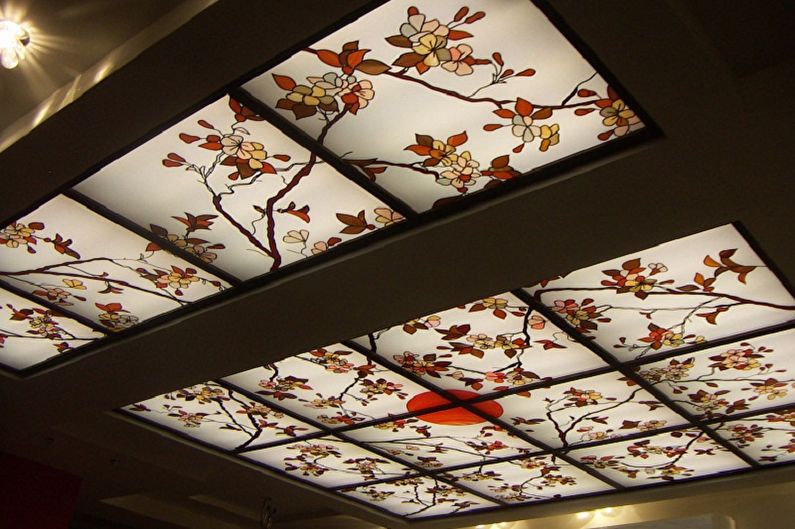 Japanilaistyylinen keittiösuunnittelu - kattoviimeistely