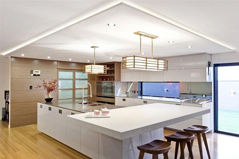 Japanese-Style Kitchen Design - Lighting and Decor