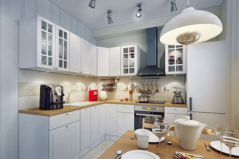 Lille køkken Design - Belysning og indretning
