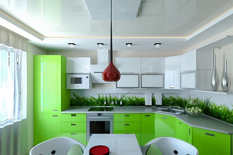 Design interior al unei mici bucătării - fotografie