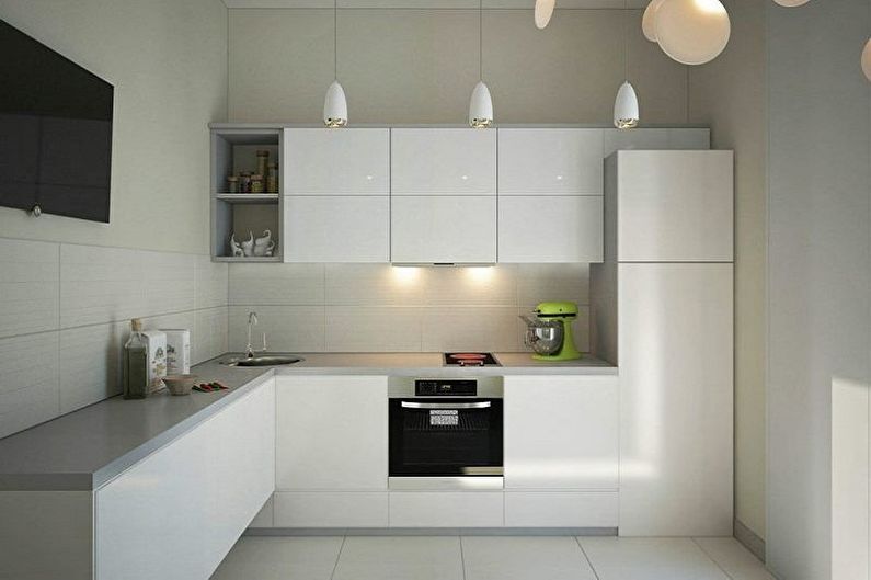 Mažos virtuvės interjero dizainas - nuotrauka