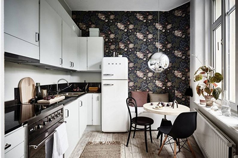 Návrh interiéru malej kuchyne - foto