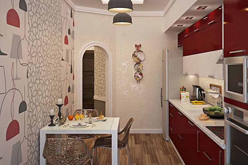 Návrh interiéru malé kuchyně - foto