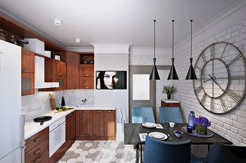 Small loft style kitchen - Interior Design