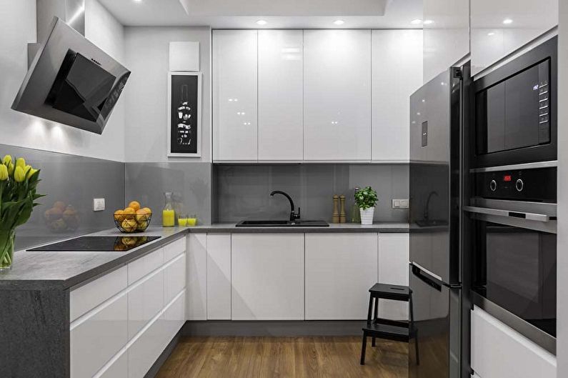 Cuisine gris minimalisme - Design d'intérieur