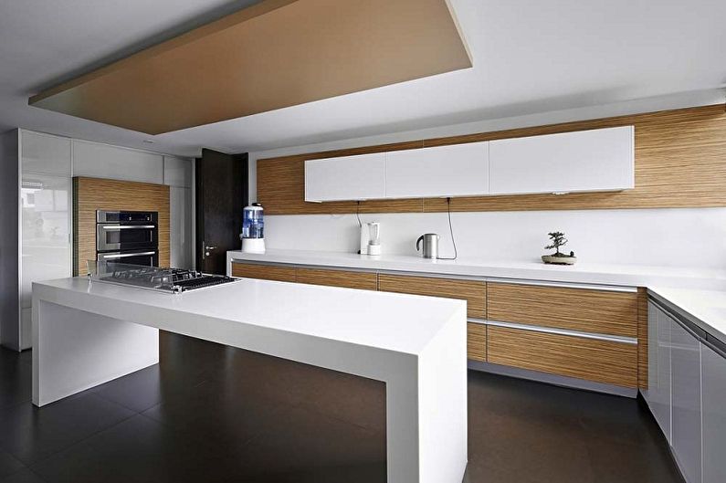 Conception de cuisine minimaliste - Finition de plafond