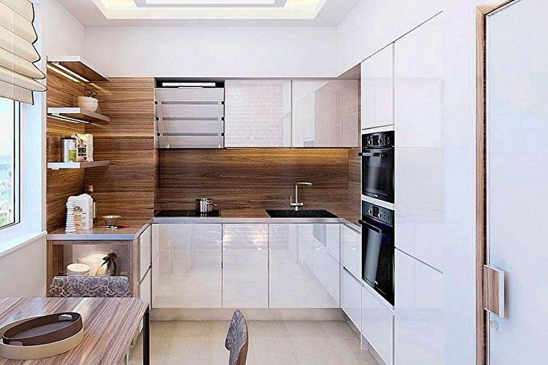 Cuisine design d'intérieur dans le style du minimalisme - photo