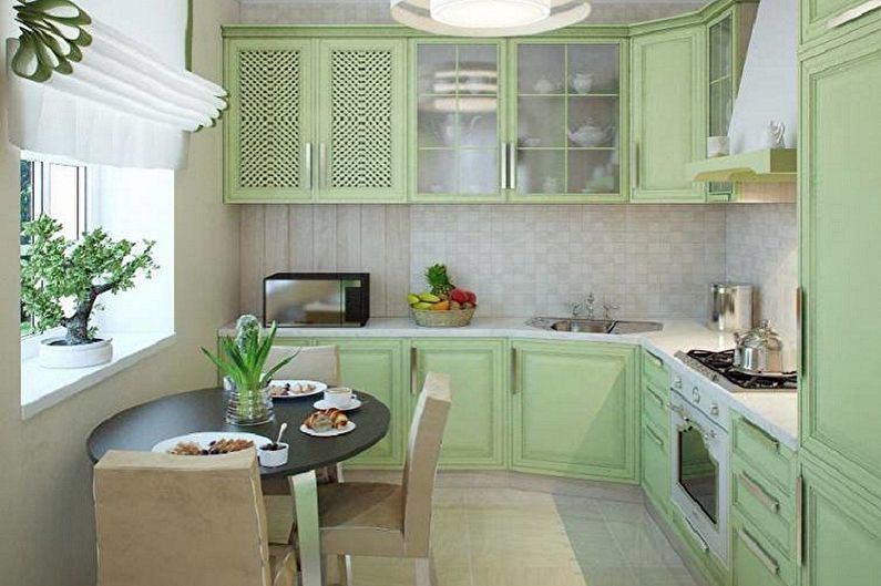 Pequena cozinha estilo Provence - Design de Interiores