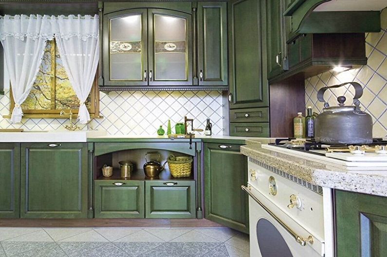 Design interior de bucătărie în stil provenceț - fotografie