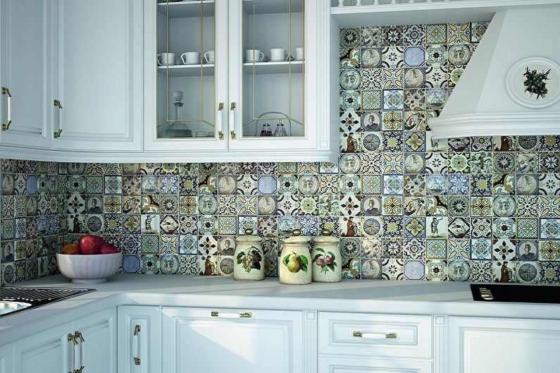 Φινίρισμα τοίχου κουζίνας - Κεραμικό πλακάκι