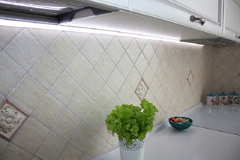 Kitchen Wall Finish - Ceramic Tile