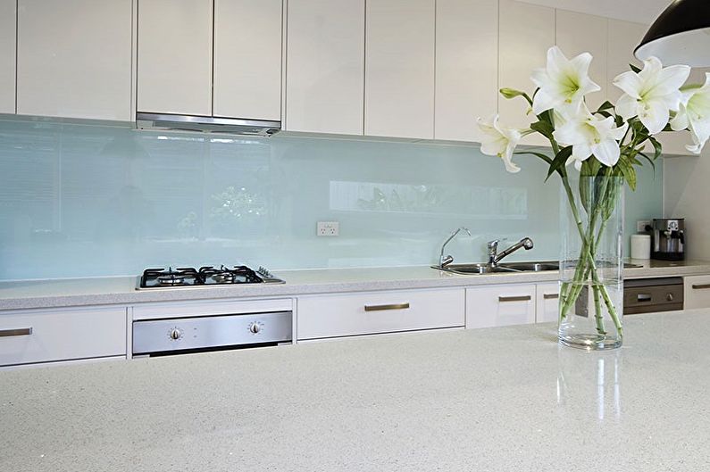 Kitchen Wall Finish - Glass Surface