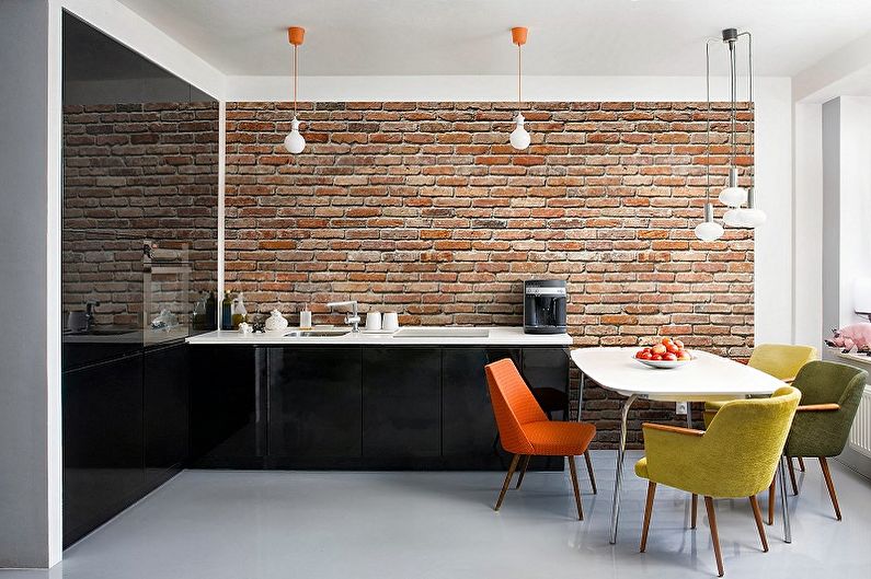 Decorating the working wall in the kitchen - photos and ideas
