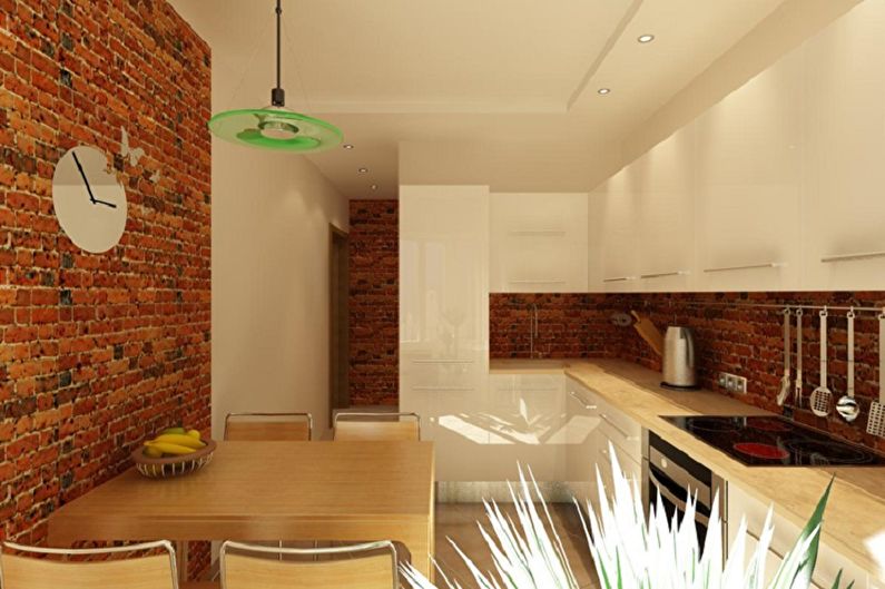 Уређивање радног зида у кухињи - фотографије и идеје