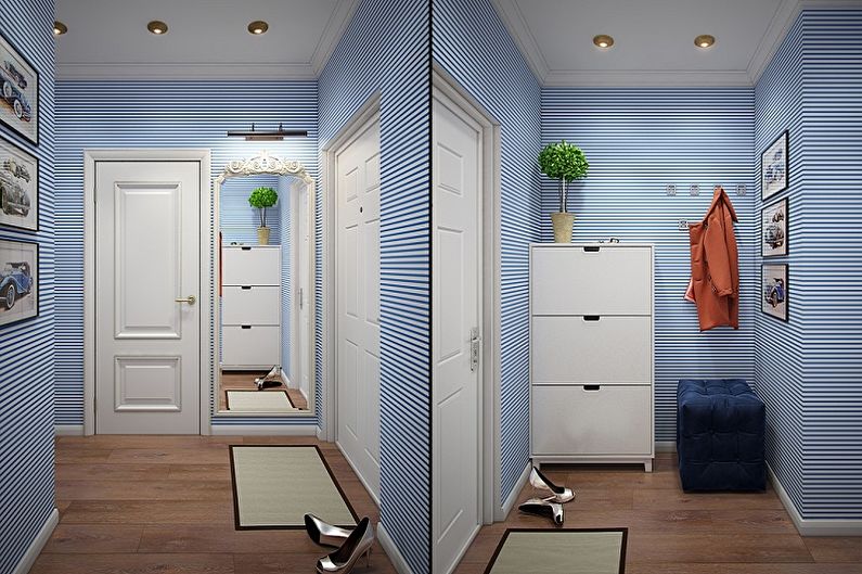 Small Hallway Design - Color