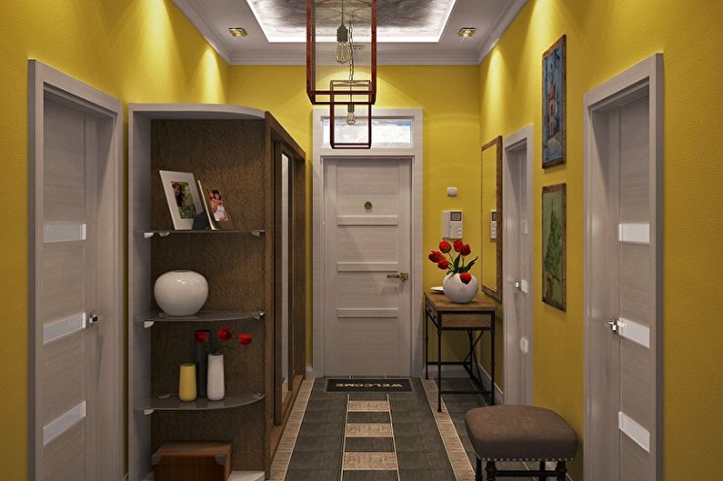 Lille hallway-design - farve