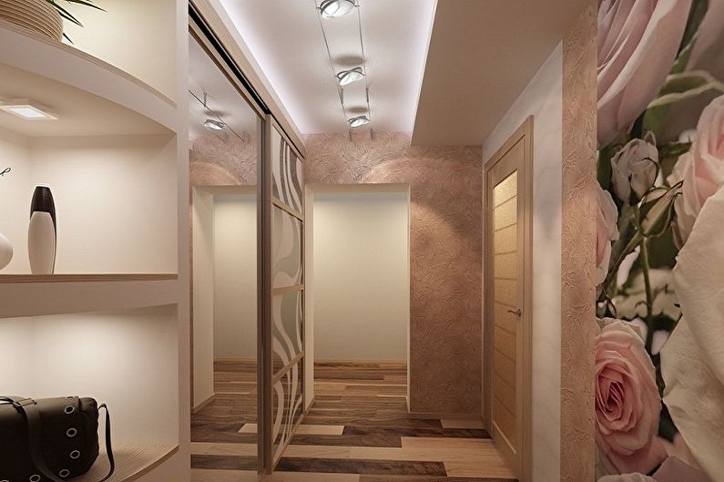 Design piccolo corridoio - Finitura a soffitto