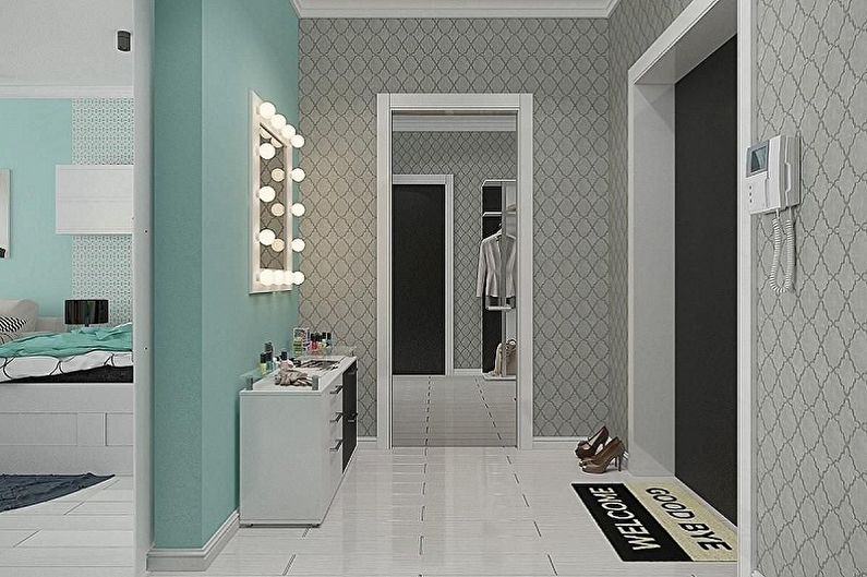 Small Hallway Design - Lighting and Decor